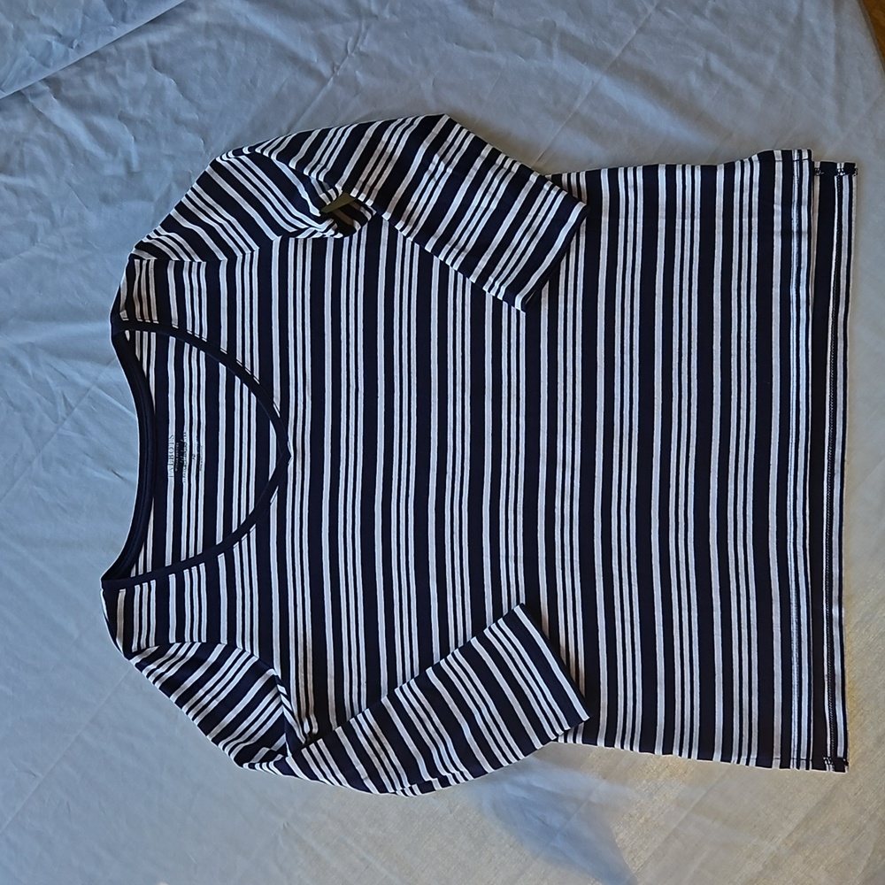 Talbots Striped shirt 3/4 sleeves